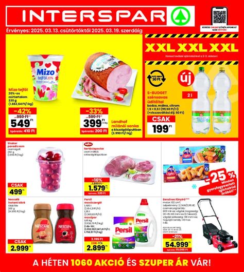 Interspar akciós újság borítója