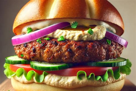 Egy tipikus hamburger képe