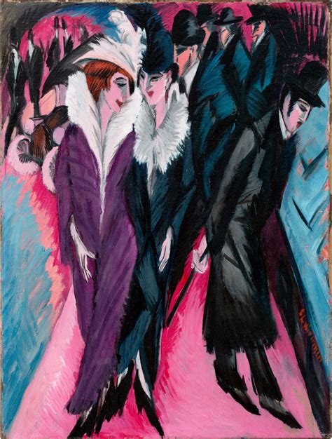 Ernst Ludwig Kirchner: Városi utca éjjel, 1913