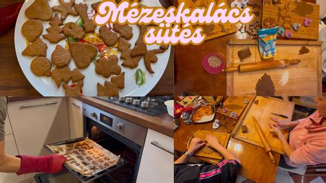 Boldog család mézeskalács sütés közben