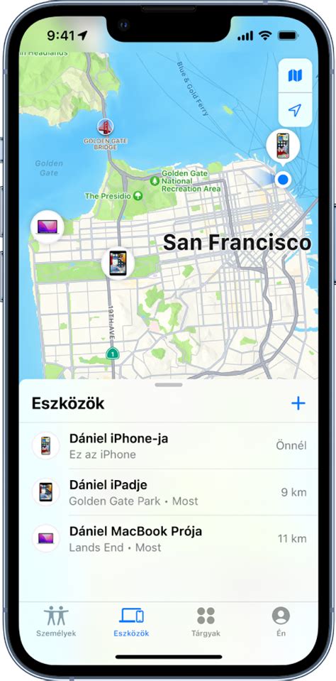 iPhone keresése térkép