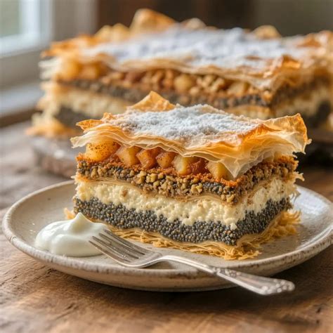 Húsos gibanica szeletek