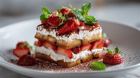 Epres tiramisu friss eperrel díszítve