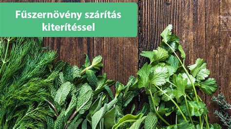 Kézi szárítású fűszernövények csokrokban