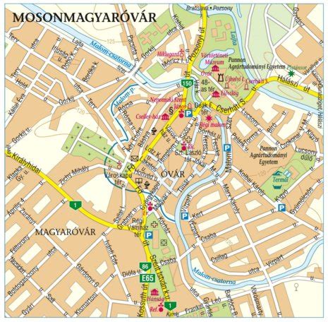 Mosonmagyaróvár térképe