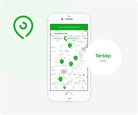 Futár applikáció és térkép ikonok
