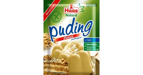 Haas Natural csokoládés pudingpor csomagolása