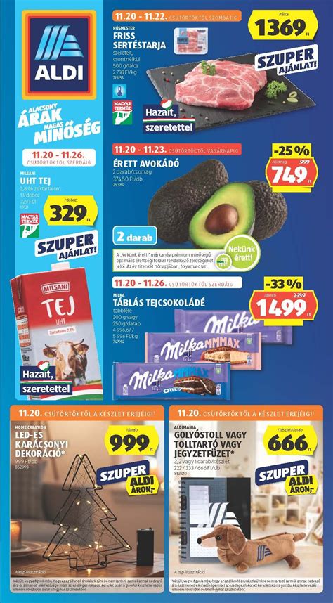 Az ALDI édességkínálatának diverzitása