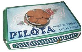 Pilóta keksz retro csomagolás