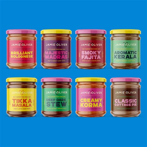 Selection of Jamie Oliver flavour pastes