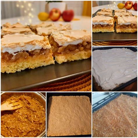 Habos tojásfehérje keverése mákkal és almával