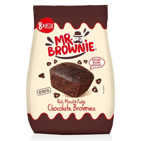 csokoládés brownie szelet pillecukorral