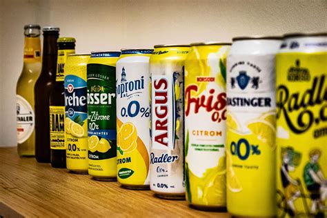 citromos radler kínálat a szupermarketben