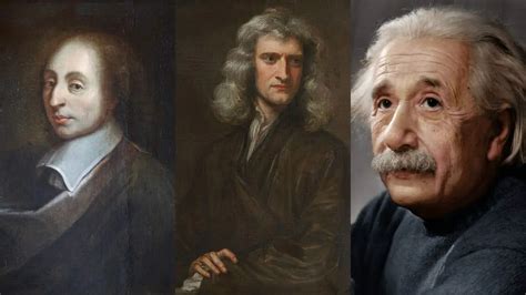 Einstein, Newton és Pascal karikatúrái