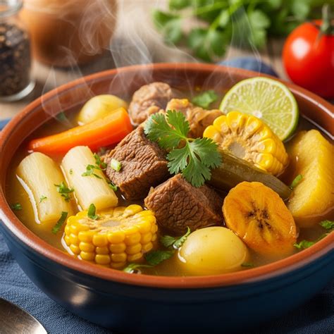 egy tál gőzölgő, gazdag vadraguleves erdei gombákkal és friss zöldfűszerekkel díszítve