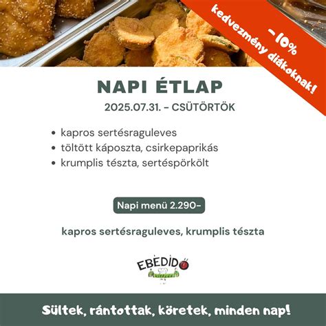 Rántott ételek és köretek válogatása