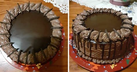 Csokoládé csurgatása a torta tetejére