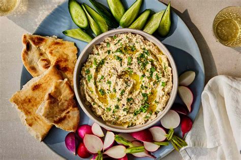 Baba ganoush tálalásban