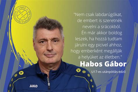 Habos Gábor portréja a Halásztelki FC színeiben