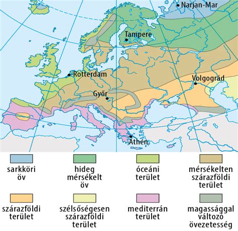 Térkép: Írország éghajlata