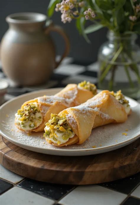 Narancsos ricottával töltött cannoli