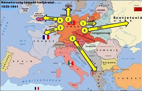 Térkép: Európa 1940-ben, a II. világháború idején