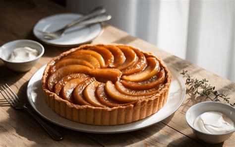 Tarte Tatin frissen sütve