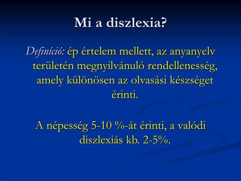 diszlexia tünetei ábra