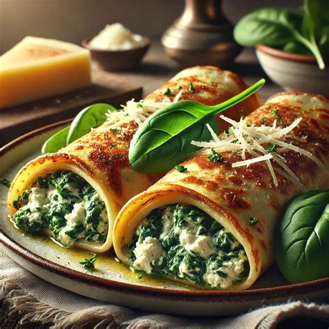 Spenótos-ricottás palacsinta sütés közben