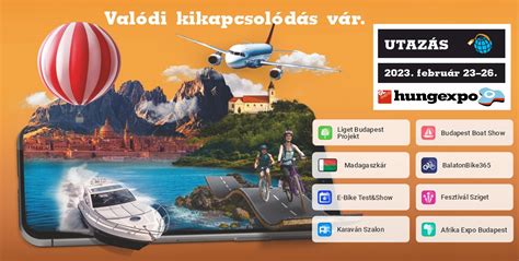 Utazás+ kiállítás logója és tematikus képek