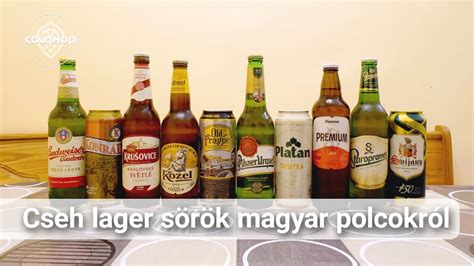Cseh sörök választéka