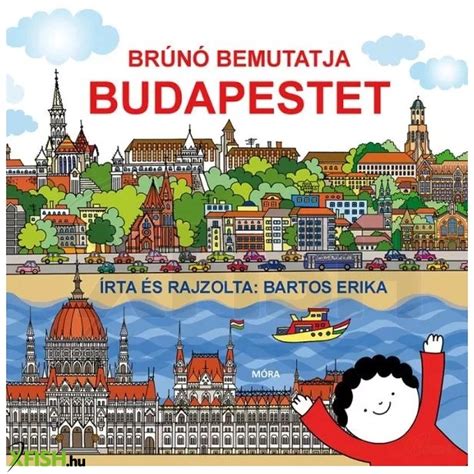 Illusztráció egy Bartos Erika könyvből, amely Budapestet vagy egy családi jelenetet ábrázol
