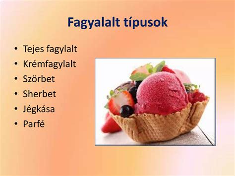 különböző fagylalt típusok kelyhekben