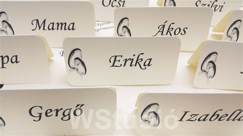 Ültetőkártya etikett infografika