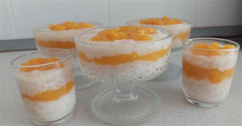 Tápiókagyöngy puding mangóval