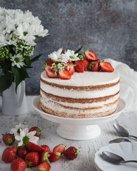 Naked cake mascarpone krémmel