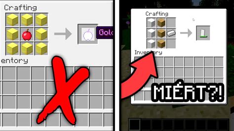 Minecraft craftolási felület