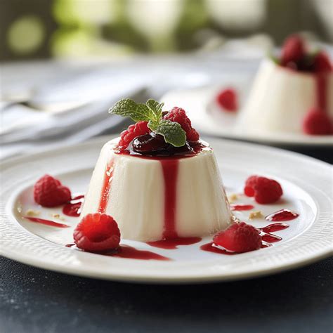 Panna cotta gyümölccsel