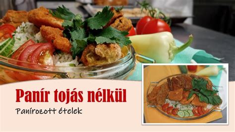 Különböző panírozott ételek