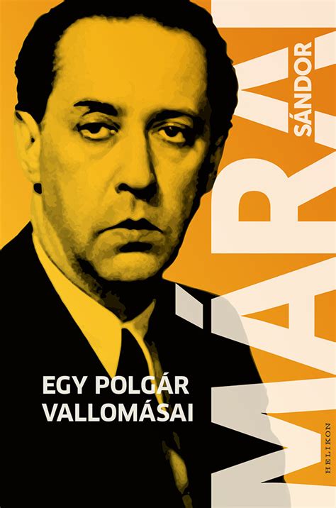 Kép egy Márai Sándor könyv borítójáról