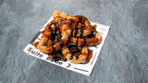 churros karamell öntettel