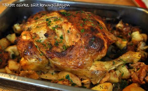 Töltött egész csirke