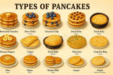 Different types of potato pancakes