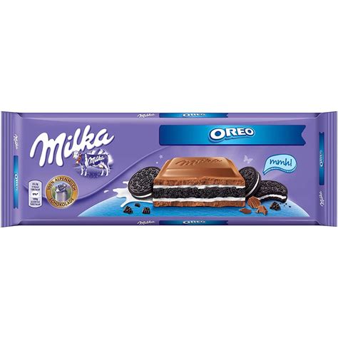 Milka Oreo csokoládé felvágva