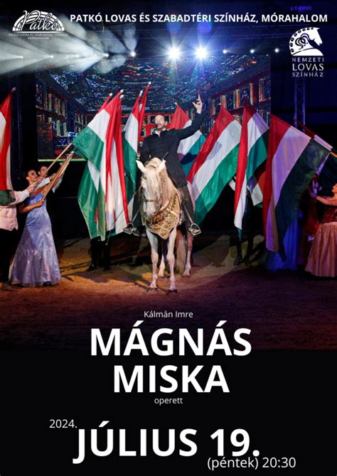 Színházi plakát a Mágnás Miska operettről