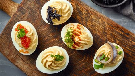 különböző töltött tojás variációk