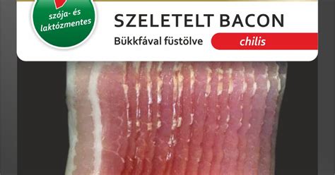 Prémium minőségű bacon csomagolásban