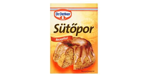 Dr. Oetker sütőpor csomagolása