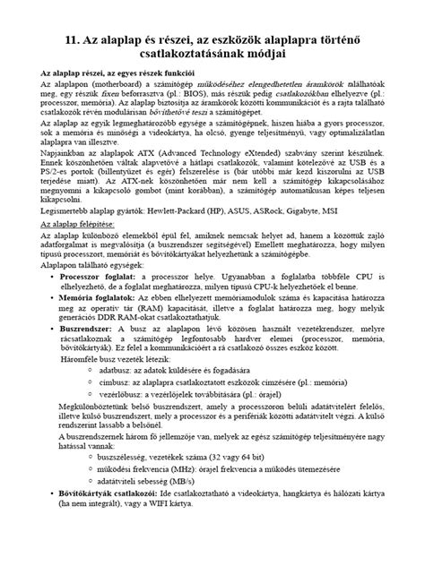 Alaplap csere folyamata és eszközök
