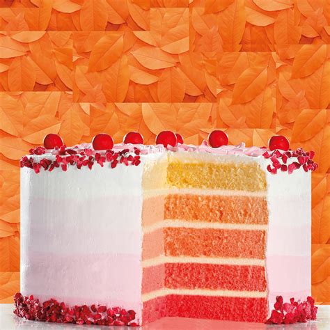 Ombré torta keresztmetszet